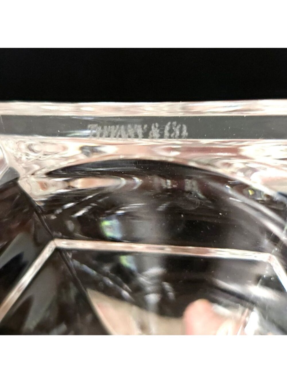 Tiffany & Co. Hampton Candlesticks 9" crystal clear sculpted taper candle holder - Picture 3 of 8